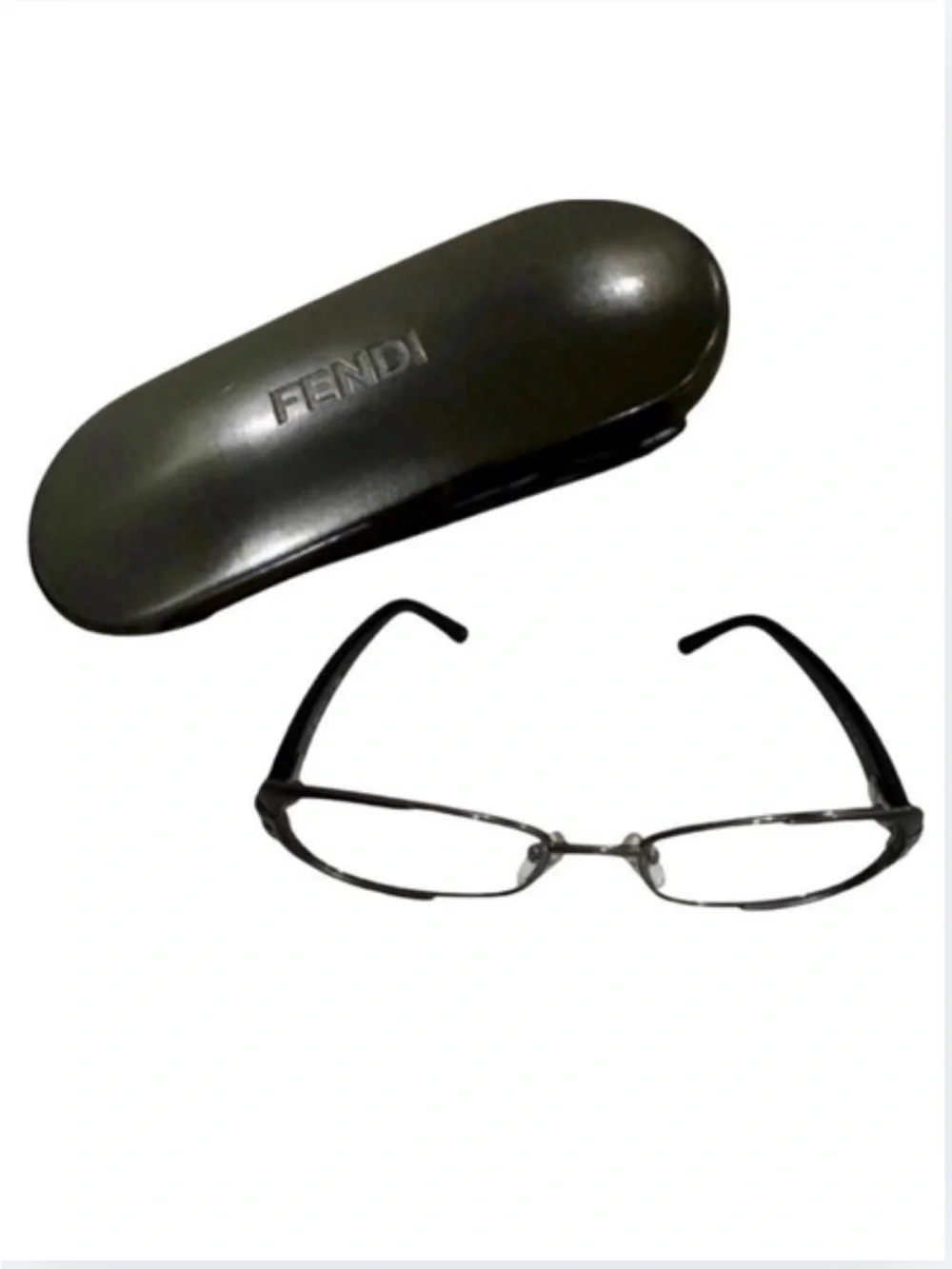 FENDI Women's Eyeglasses w/Side Logo Print w/Case & Card, NWOT